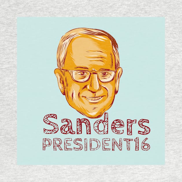 Bernie Sanders President 2016 by retrovectors